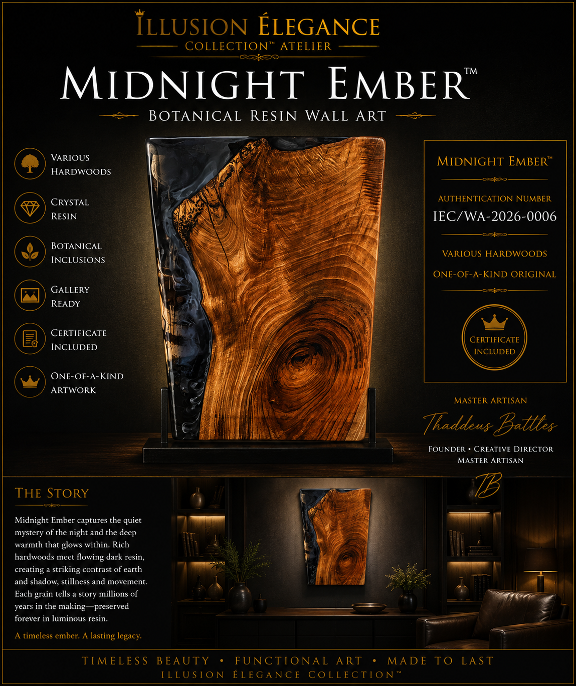 Midnight Ember Mixed Media IEC/WA-2026-0006